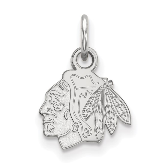 Sterling Silver NHL Chicago Blackhawks Pendant Sterling Silver NHL Chicago Blackhawks Pendant