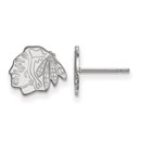 Sterling Silver NHL Chicago Blackhawks Post Earrings