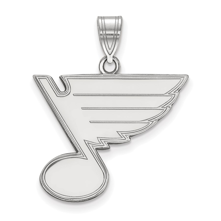 Sterling Silver NHL St. Louis Blues Large Pendant