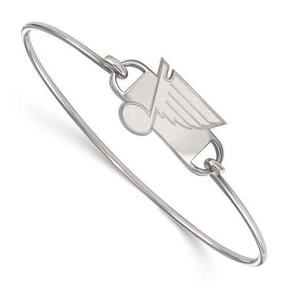 Sterling Silver NHL St. Louis Blues Wire Bangle Sterling Silver NHL St. Louis Blues Wire Bangle