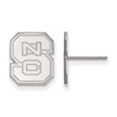 Sterling Silver North Carolina State University Post Earrings