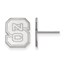Sterling Silver North Carolina State University Post Earrings