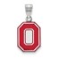 Sterling Silver Ohio State Univ. Medium Enamel Pendant