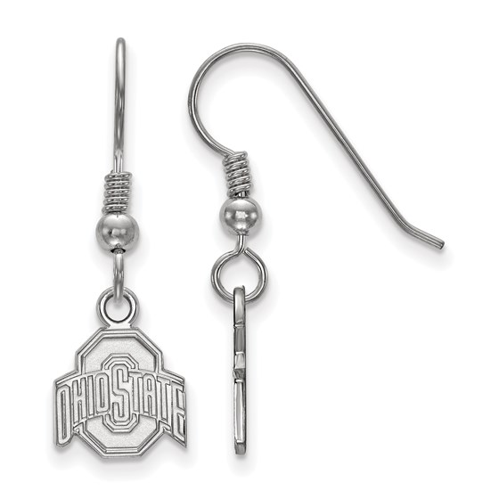 Sterling Silver Ohio State University Dangle Earrings Sterling Silver Ohio State University Dangle Earrings