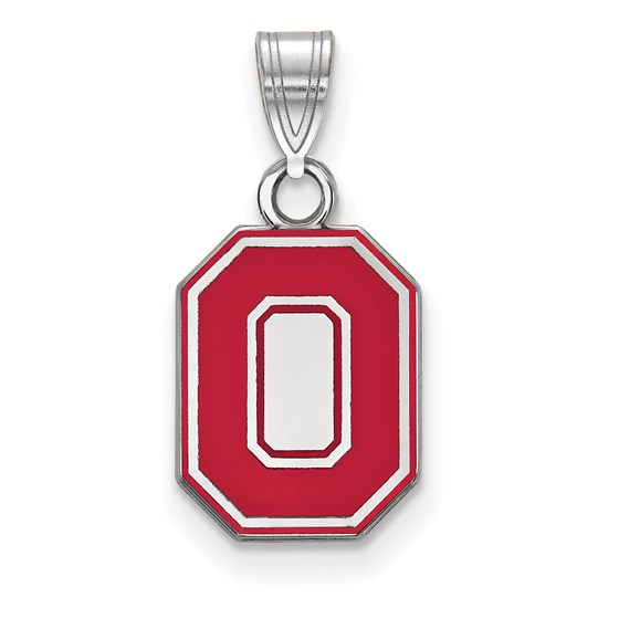 Sterling Silver Ohio State University Enamel Pendant Sterling Silver Ohio State University Enamel Pendant