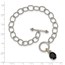 Sterling Silver Onyx 7.5in Toggle Bracelet - 7.5 in.