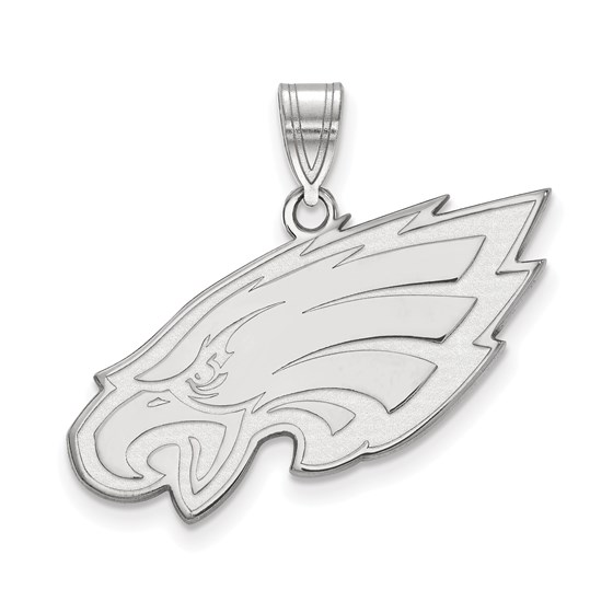 Sterling Silver Philadelphia Eagles Large Pendant Sterling Silver Philadelphia Eagles Large Pendant