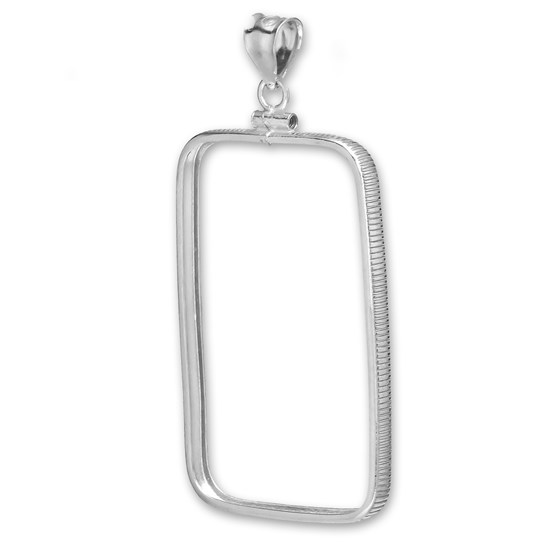 Sterling Silver Plain Front Bezel (Fits 1 oz Silver PAMP Bars) Sterling Silver Plain Front Bezel (Fits 1 oz Silver PAMP Bars)