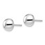 Sterling Silver Polished 8-9mm Button Earrings - 8.75 mm