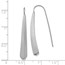 Sterling Silver Polished and Brushed Earrings - 41 mm
