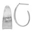 Sterling Silver Polished and Textured Earrings - 29.5 mm