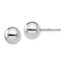 Sterling Silver Polished Ball Post Earrings - 8 mm