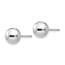 Sterling Silver Polished Ball Post Earrings - 8 mm