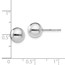 Sterling Silver Polished Ball Post Earrings - 8 mm