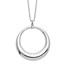 Sterling Silver Polished Circle Necklace - 18 in.