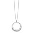 Sterling Silver Polished Circle Necklace - 18 in.