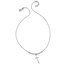 Sterling Silver Polished Cross w/1in ext. Necklace - 17 in.