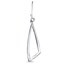 Sterling Silver Polished Dangle Triangular Earrings