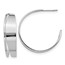 Sterling Silver Polished Fancy Post Hoop Earrings - 32 mm