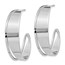 Sterling Silver Polished Fancy Post Hoop Earrings - 32 mm