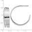 Sterling Silver Polished Fancy Post Hoop Earrings - 32 mm