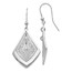 Sterling Silver Polished Filigree Dangle Earrings - 52 mm