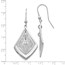 Sterling Silver Polished Filigree Dangle Earrings - 52 mm