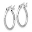 Sterling Silver Polished Hinged Hoop Earrings - 15 mm