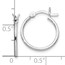 Sterling Silver Polished Hinged Hoop Earrings - 15 mm