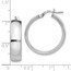 Sterling Silver Polished Hinged Hoop Earrings - 24 mm