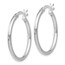 Sterling Silver Polished Hinged Hoop Earrings - 26.5 mm
