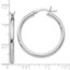 Sterling Silver Polished Hinged Hoop Earrings - 31.5 mm