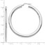 Sterling Silver Polished Hinged Hoop Earrings - 49 mm