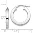 Sterling Silver Polished Hoop Earrings - 21.5 mm