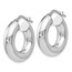 Sterling Silver Polished Hoop Earrings - 21 mm