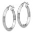 Sterling Silver Polished Hoop Earrings - 28 mm