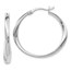Sterling Silver Polished Hoop Earrings - 30.25 mm