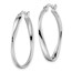 Sterling Silver Polished Hoop Earrings - 30.25 mm