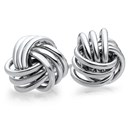 Sterling Silver Polished Love Knot Earrings