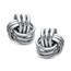 Sterling Silver Polished Love Knot Earrings