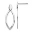 Sterling Silver Polished Post Dangle Earrings - 25.25 mm