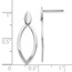 Sterling Silver Polished Post Dangle Earrings - 25.25 mm