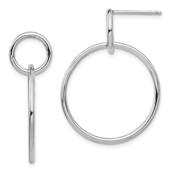 Sterling Silver Polished Post Dangle Earrings - 33.73 mm Sterling Silver Polished Post Dangle Earrings - 33.73 mm