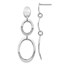 Sterling Silver Polished Post Dangle Earrings - 48 mm