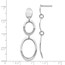 Sterling Silver Polished Post Dangle Earrings - 48 mm