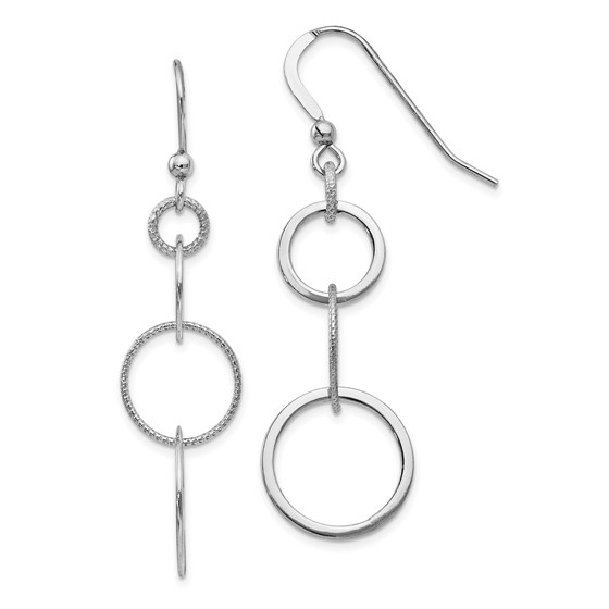 Sterling Silver Polished Shepherd Hook Dangle Earrings - 51 mm Sterling Silver Polished Shepherd Hook Dangle Earrings - 51 mm