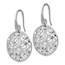 Sterling Silver Polished & Textured Earrings - 37 mm