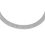 Sterling Silver Polished w/4 in ext. Choker Necklace - 12 in.