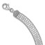 Sterling Silver Polished w/4 in ext. Choker Necklace - 12 in.