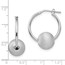 Sterling Silver Radiant Essence Brushed Hoop Earrings - 28.06 mm